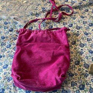 Humanoid, pink, fuchsia, suede, Crossbody bag, new